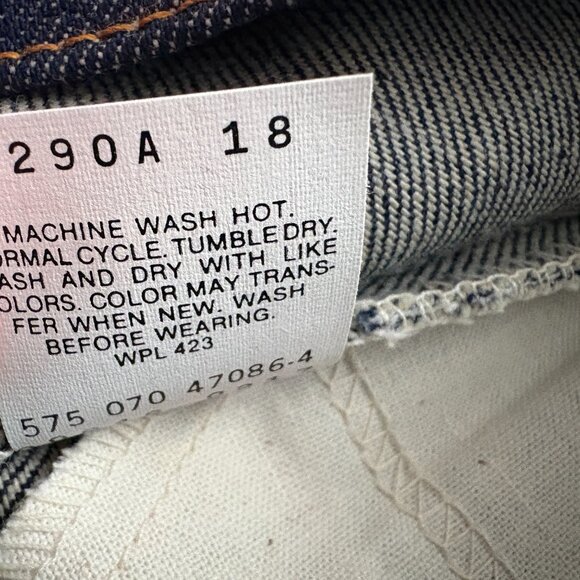 NEW  Vintage Mens Levis 583 Regular Fit Blue Denim Jeans  33 X 34  USA Made - Picture 10 of 15